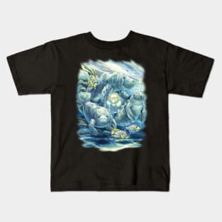 Dugong Marine Animals Kids T-Shirt